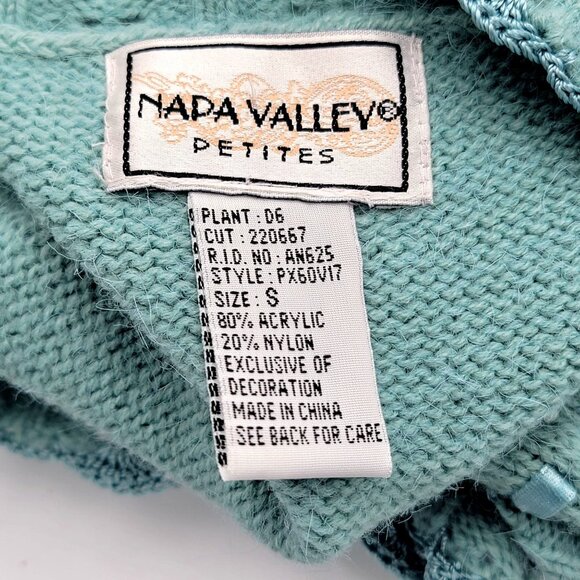 Vtg 90s Cottage core Gramma core Knitted Sleeveless Cardigan Vest - Picture 12 of 14